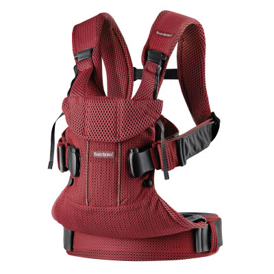 Baby Carrier One Burgundy Recycled mesh