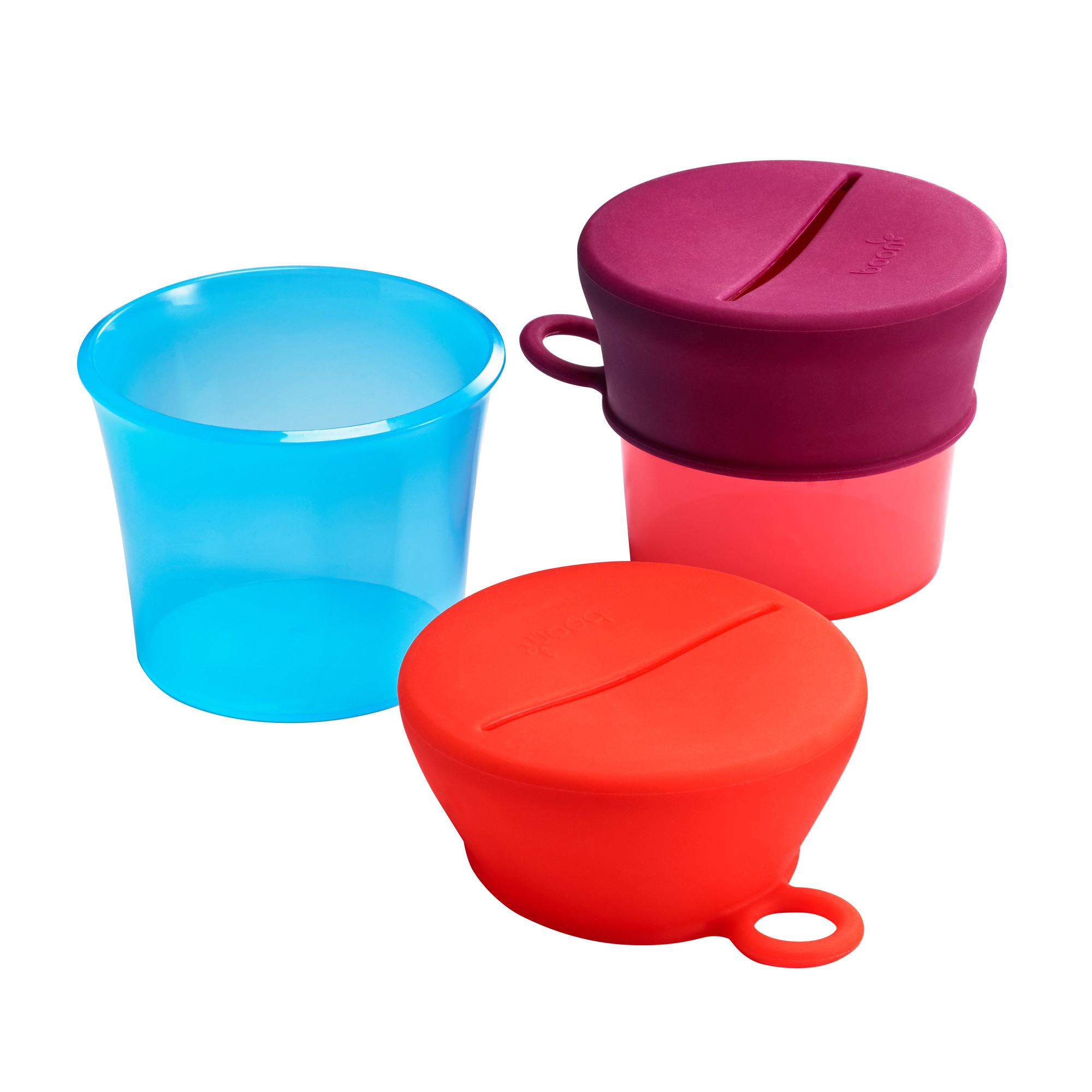 SNUG Snack Containers With Stretchy Silicone Lids -Girl
