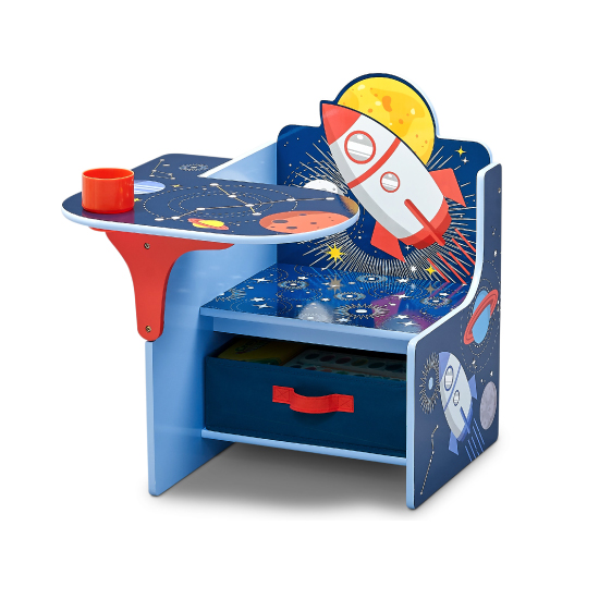 Space Adventures Chair Desk with Storage Bin