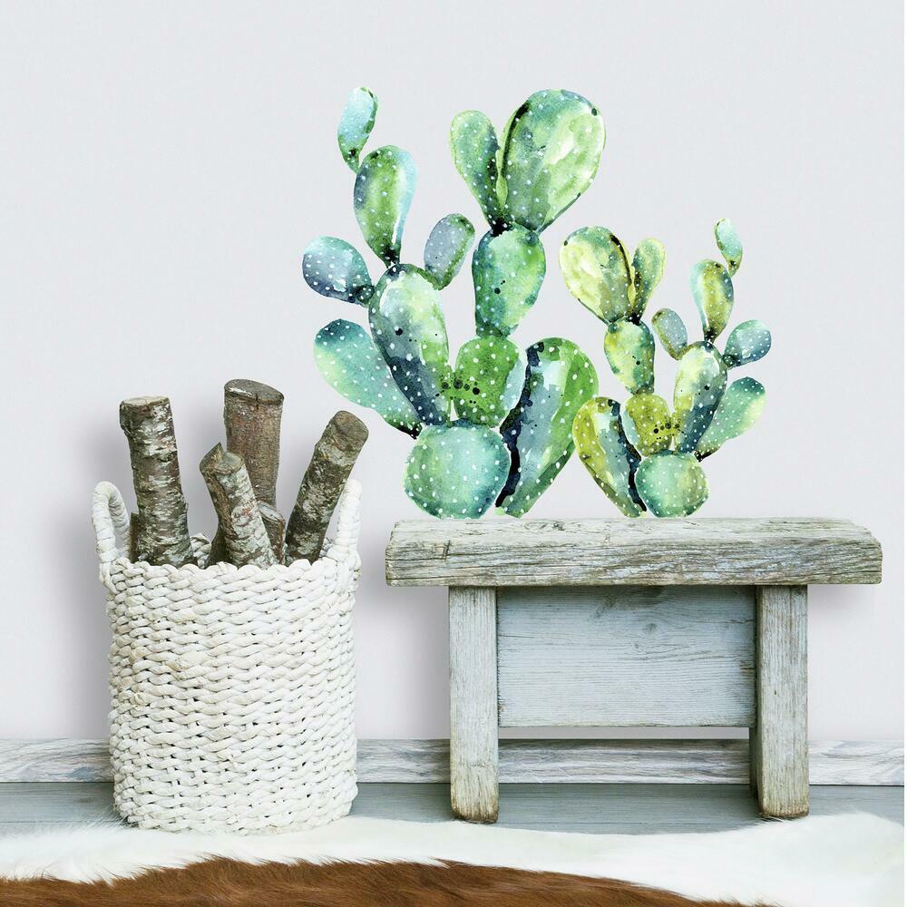 Waltercolor Cactus -Touch of Nature Giant Wall Decal
